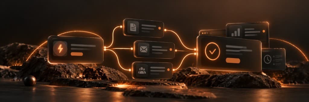 Automated workflow connecting tasks into one streamlined process